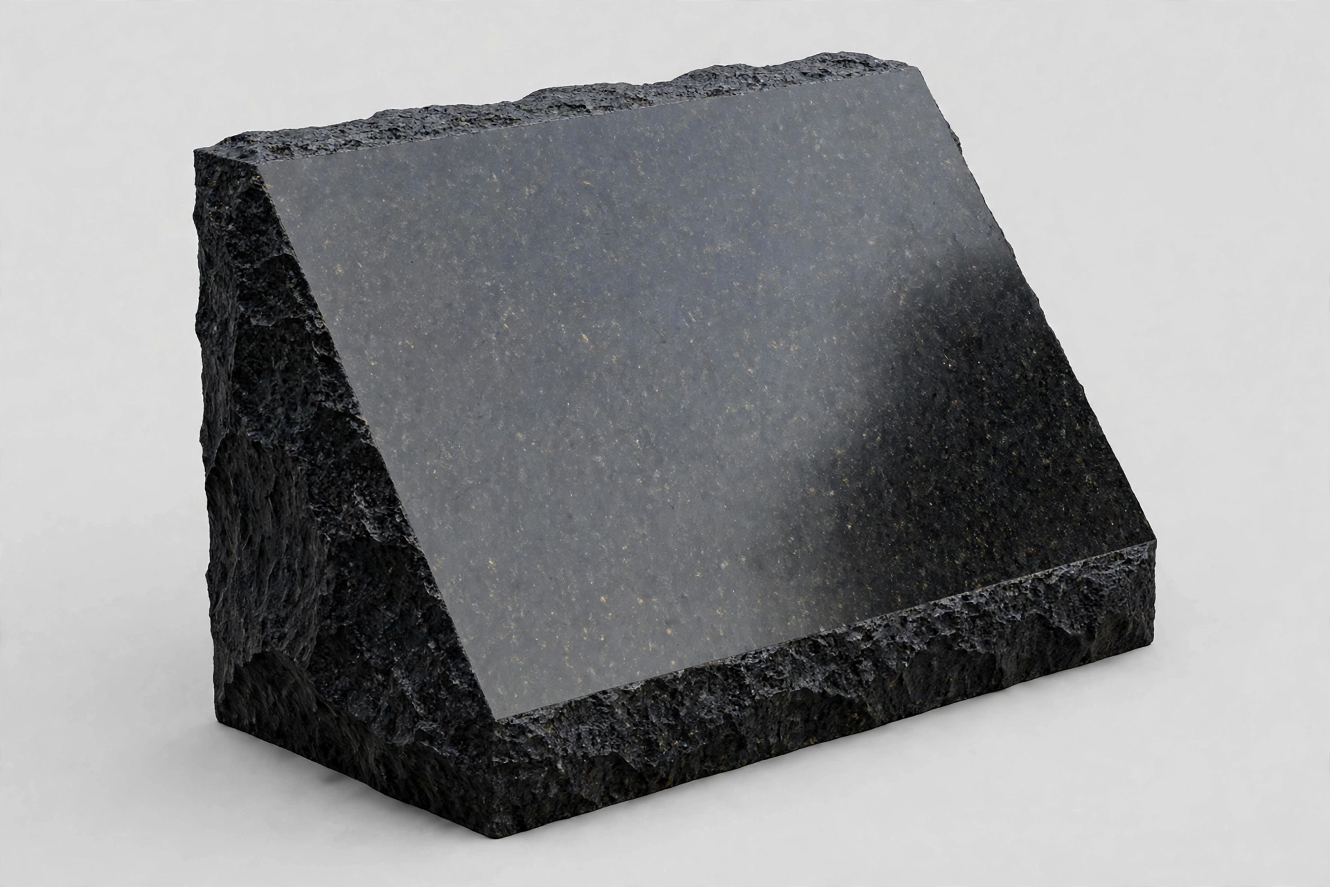 Black granite slant marker
