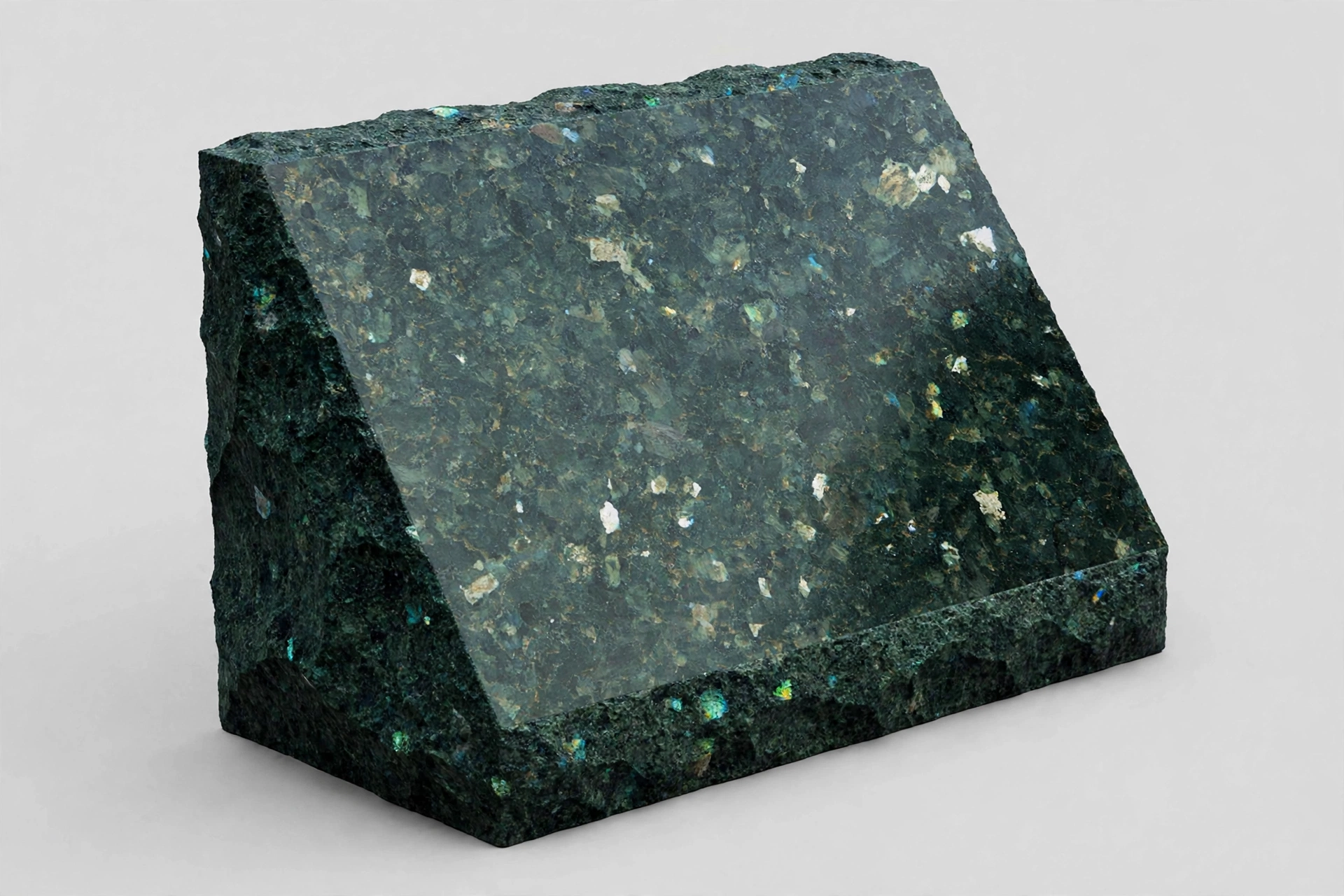 Emerald Pearl granite slant marker
